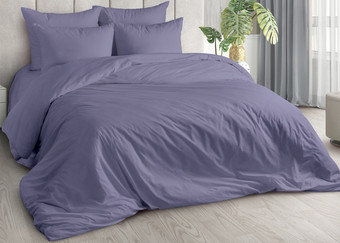 Постельное белье Миланика Фиалка Семейный (поплин г/к)