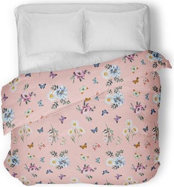 Samsara Home Бабочки на розовом 1.5сп Сат153ПоЦ-7
