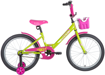 Детский велосипед Novatrack Twist New 20 201TWIST.GNP20 (зеленый/розовый, 2020)