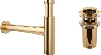 Сифон Wellsee Drainage System 182121001 (сифон, донный клапан, золото)