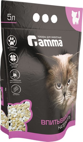 Наполнитель для туалета Gamma впитывающий 5 л