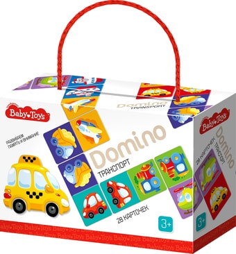 Развивающая игра Baby Toys Домино Транспорт 04048