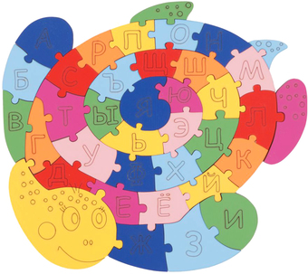 Мозаика/пазл Гомельдрев Черепаха алфавит