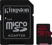 Карта памяти Kingston Canvas React SDCR/256GB microSDXC 256GB + адаптер