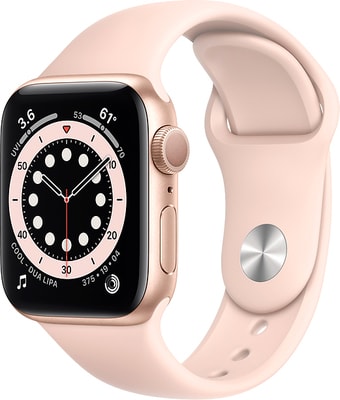 Умные часы Apple Watch Series 6 40 мм (алюминий золотистый/розовый песок)