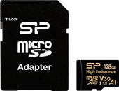 Карта памяти Silicon-Power Golden Series High Endurance microSDXC SP128GBSTXDV3V1HSP 128GB (с адаптером)
