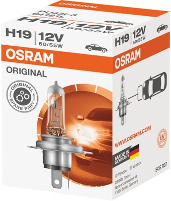 Галогенная лампа Osram H19 Original Line 1шт