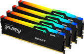 Kingston FURY Beast RGB 4x16ГБ DDR5 5200 МГц KF552C40BBAK4-64