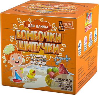 Набор для опытов Инновации для детей Бомбочки-шипучки. Круассан, маффин, пломбир 735