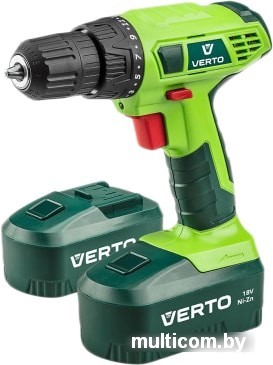 Дрель-шуруповерт Verto 50G185 (с 2-мя АКБ)