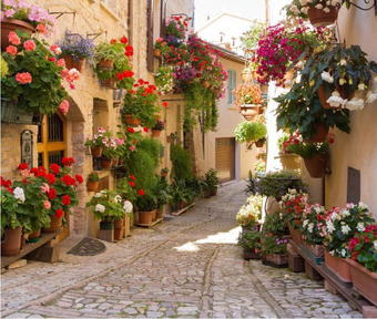 Фотообои Citydecor Улочка 4 с защитным покрытием 300x254