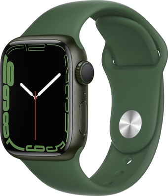 Умные часы Apple Watch Series 7 41 мм (зеленый/зеленый клевер спортивный)