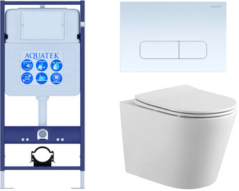 Унитаз Aquatek Вега INS-0000012+KDI-0000013+KKI-0000002+AQ1904-00