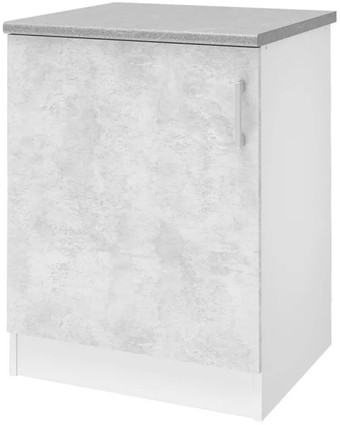 Шкаф напольный Stolline Уют 275.06МСТ (белый/бетон)