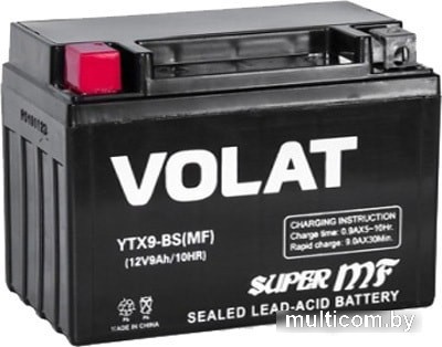 Мотоциклетный аккумулятор VOLAT YTX9-BS (9 А·ч)
