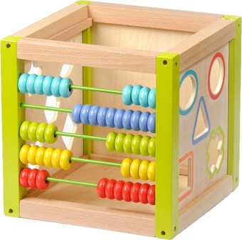 Бизибокс Мир деревянных игрушек Универсальный куб Д260