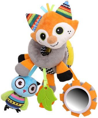 Погремушка с прорезывателем Biba Toys Лисенок и друзья WF223