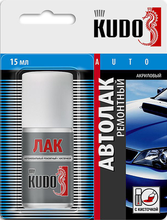 Автомобильный лак Kudo Лак ремонтный с кисточкой KU-70000 15мл