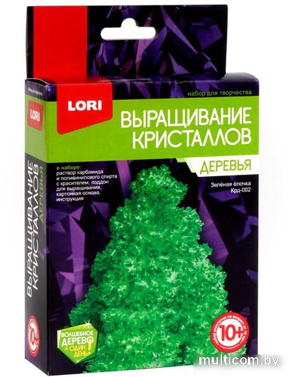 Набор для опытов Lori Деревья. Зеленая елочка Крд-002