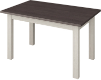 Кухонный стол Senira Кастусь 110-145x70 (венге/белый)