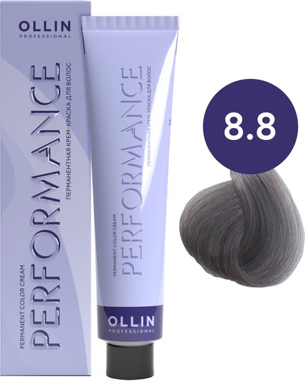 Крем-краска Ollin Professional Performance Permanent Color Cream 8/8 светло-русый жемчужный