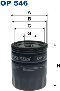 Масляный фильтр Filtron OP 546