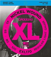 Струны для гитары D'Addario EXL170 45-100
