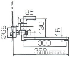 Смеситель Bravat Stream-D F637163C-01A