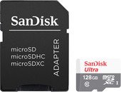 Карта памяти SanDisk Ultra SDSQUNS-128G-GN6TA microSDHC 128GB (с адаптером)