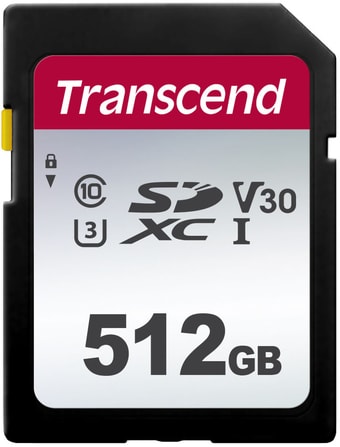 Карта памяти Transcend SDXC 300S 512GB