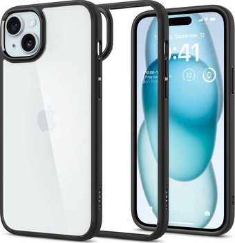 Чехол для телефона Spigen Ultra Hybrid для iPhone 15 ACS06799 (черный)