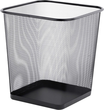 Корзина для бумаг BRAUBERG Germanium 237975 (черный)