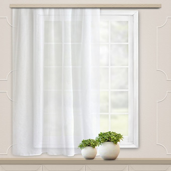 Тюль Witerra 7700896 1.4x1.45 м (белый, 1 шт)
