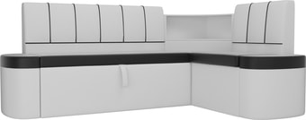Угловой диван Mebelico Тефида 107539 (правый, черный/белый)