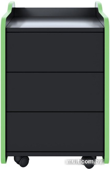 Тумба VMM Game Case 40 Black Green CS-1BKGN (черный/зеленый)