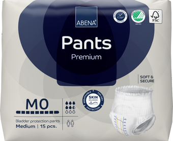 Трусы-подгузники для взрослых Abena Pants M0 Premium (15 шт)