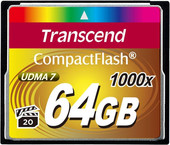 Карта памяти Transcend 1000x CompactFlash Ultimate 64GB (TS64GCF1000)