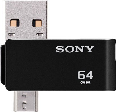 USB Flash Sony USB On-The-Go 64GB Black (USM64SA2B)