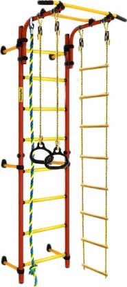 Детский спортивный комплекс Kampfer Strong Kid Wall Стандарт (красный/желтый)