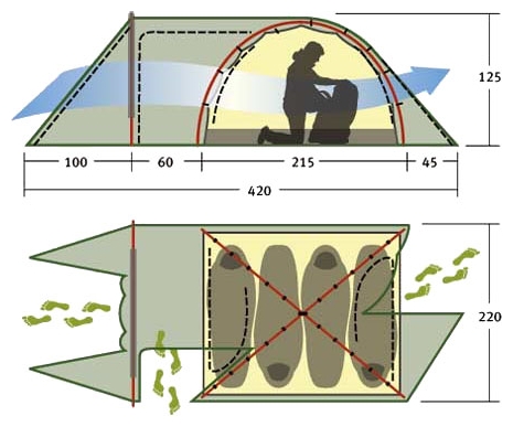 Палатка Alexika Tower 4