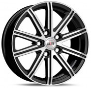 Литые диски Alcasta M64 16x6.5" 5x114.3мм DIA 60.1мм ET 39мм Graphite