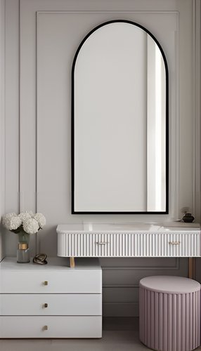 Зеркало eMZe 50x100 UV.ARC.50.100.СНЕ (черный с УФ-окантовкой)