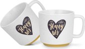 Набор кружек Fissman Happy Day With Heart 3729 (2шт)