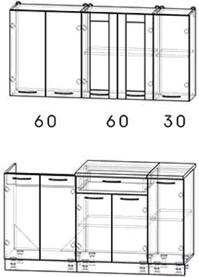 Кухня Интерлиния Мила 15 (дуб золотой)