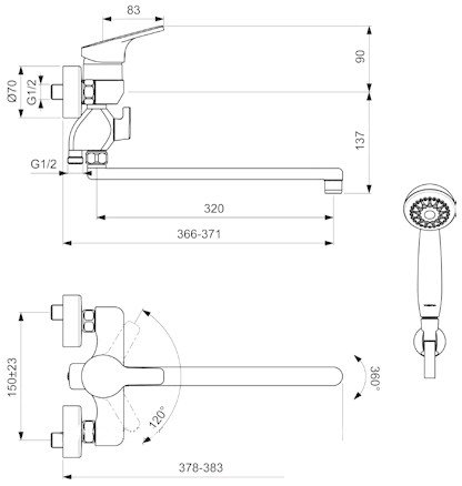 Смеситель Vidima Форм BA353AA