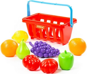 Корзина игрушечная Полесье Набор продуктов с корзинкой №2 46963