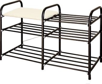 Полка для обуви Nika Люкс 3 ЭТЛ3 (черный)