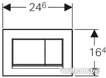 Панель смыва Geberit Sigma 30 115.883.01.1 (белый матовый лак/белый)