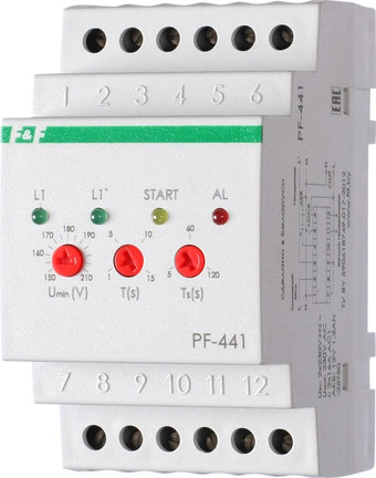 Реле контроля фаз Евроавтоматика F&F PF-441 EA04.005.002