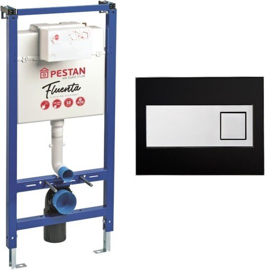 Инсталляция для унитаза Pestan Diamond SET40006356DB (черный/хром)